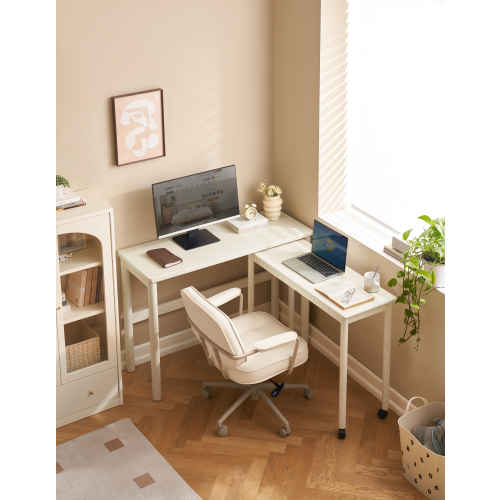 Solidwood Dolce Office Desk with Castors, Small