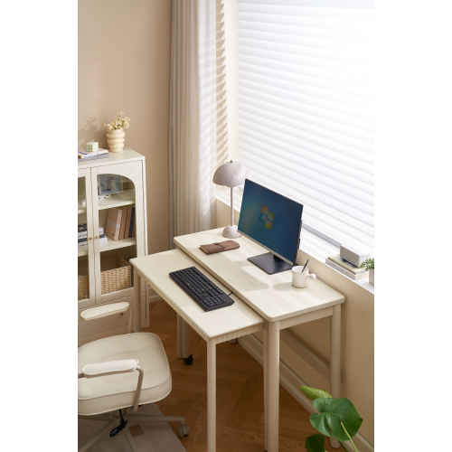 Solidwood Dolce Office Desk with Castors, Small