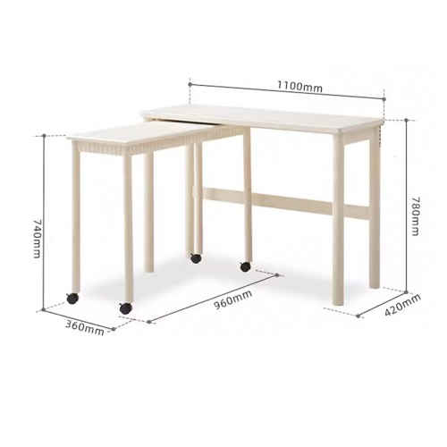 Solidwood Dolce Office Desk, Set of 2