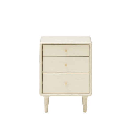 Solidwood Dolce 3-Drawer Bedside Table