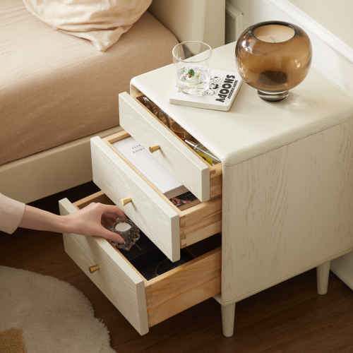 Solidwood Dolce 3-Drawer Bedside Table