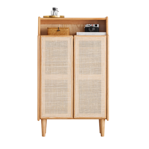 Solidwood Fuji Shoe Storage Cabinet, Low