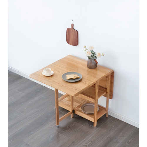 Solidwood Kano Foldable Dining Table with 2 Stools