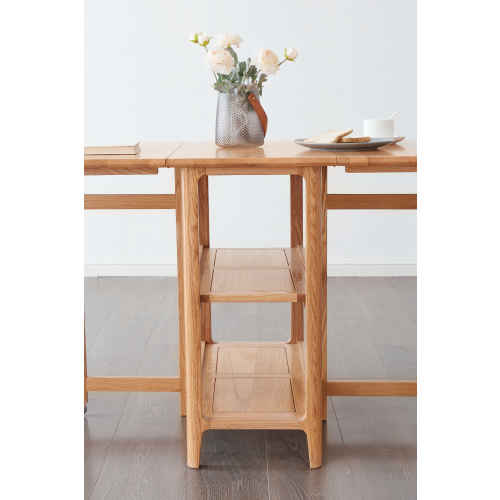 Solidwood Kano Foldable Dining Table with 2 Stools