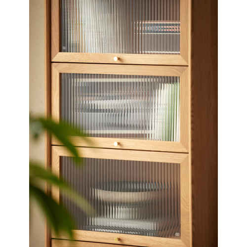 Solidwood Vitalis 4-Tier Storage Cabinet, 60x32x136cm