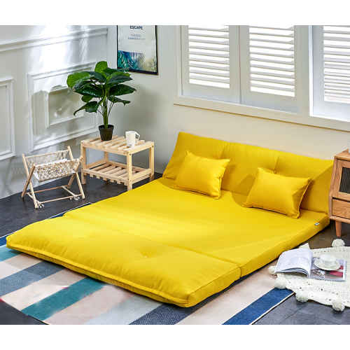 Urbana Japanese Futon Lounge Sofa Bed, Yellow, 150cm