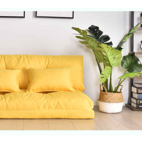 Urbana Japanese Futon Lounge Sofa Bed, Yellow, 150cm