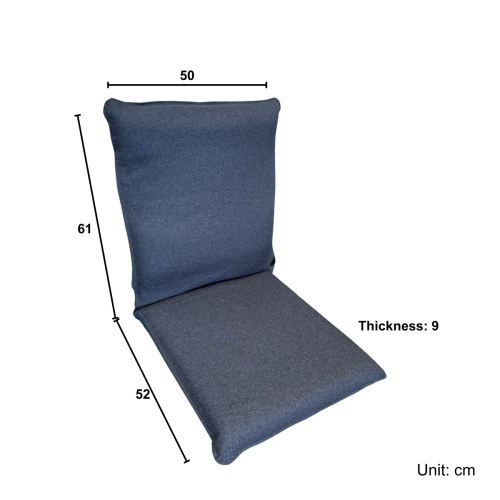 Urbana Japanese Futon Lounge, Blue, 50cm