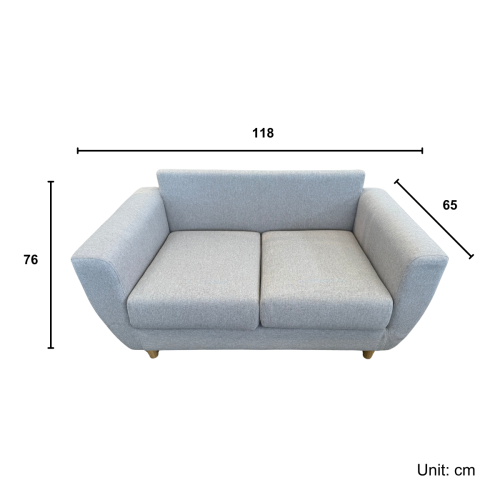 Urbana Dove Love Seat Sofa