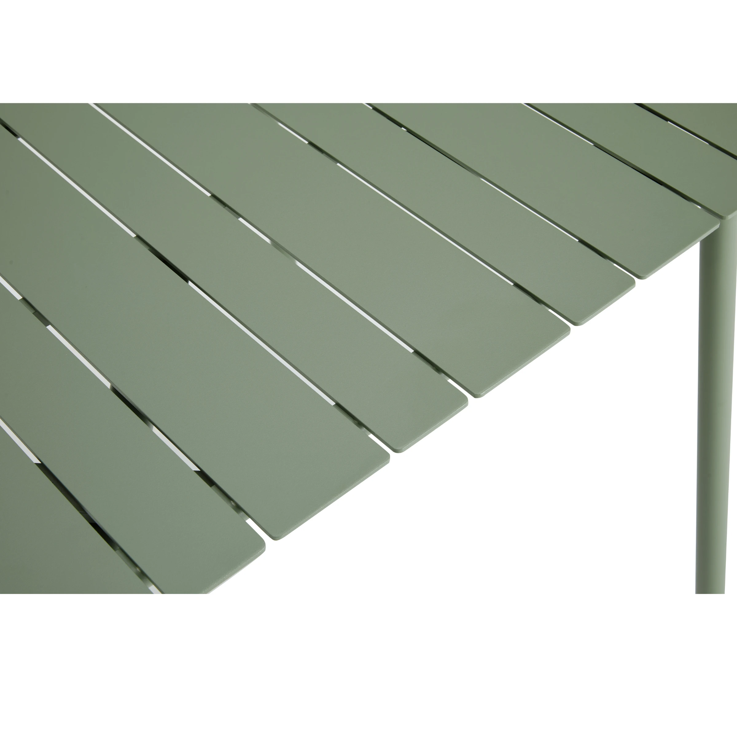 Wellmax Verano Outdoor Aluminium Square Dining Table Set with 4 Chairs, Green