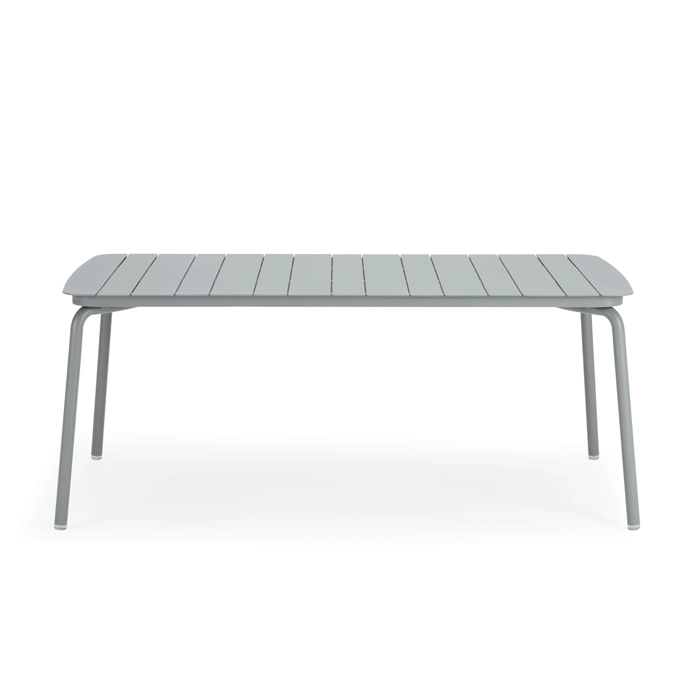 Wellmax Verano Outdoor Aluminium Rectangle Dining Table Set with 4 Chairs, Grey