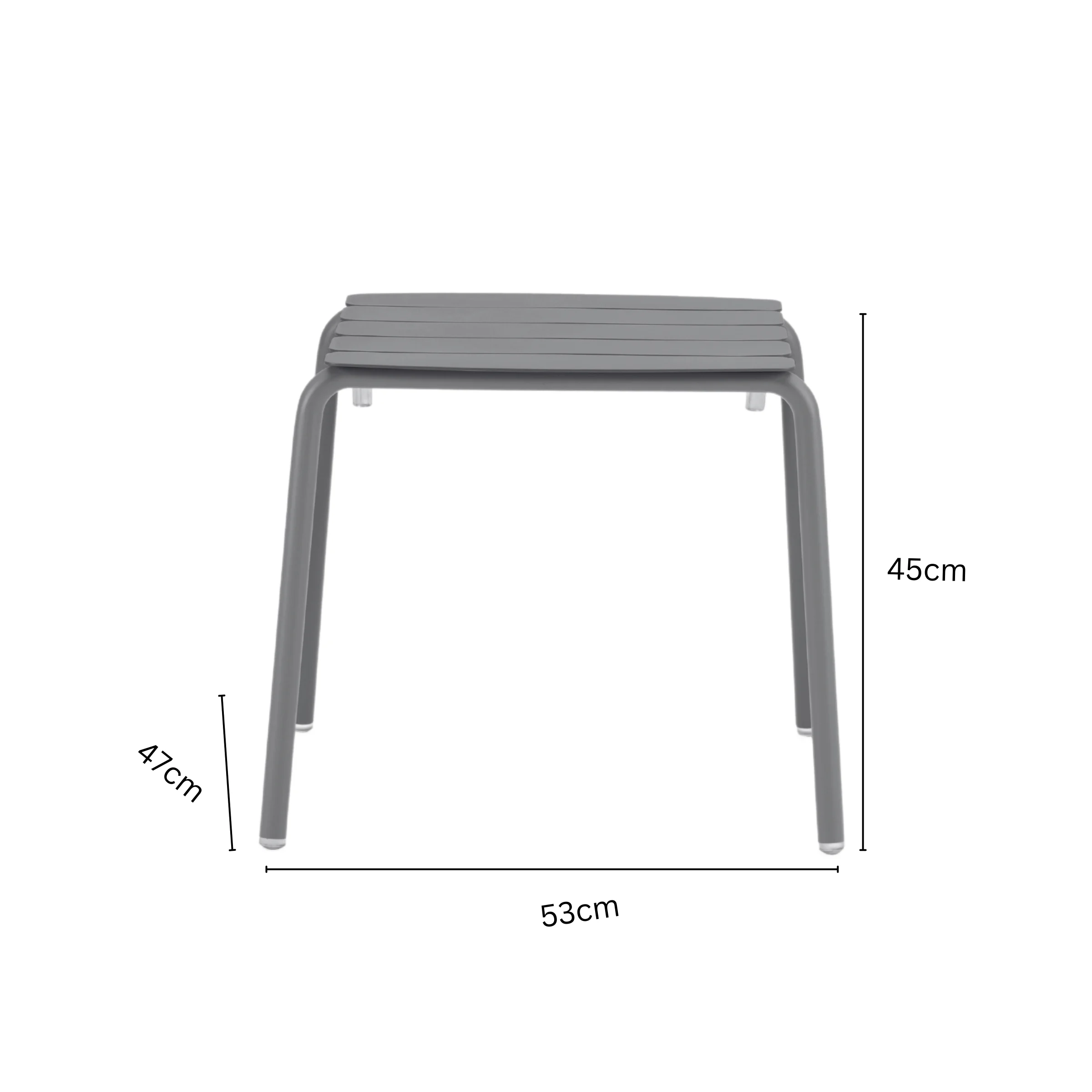 Wellmax Verano Balcony Aluminium Side Table and Chairs Set, Terracotta