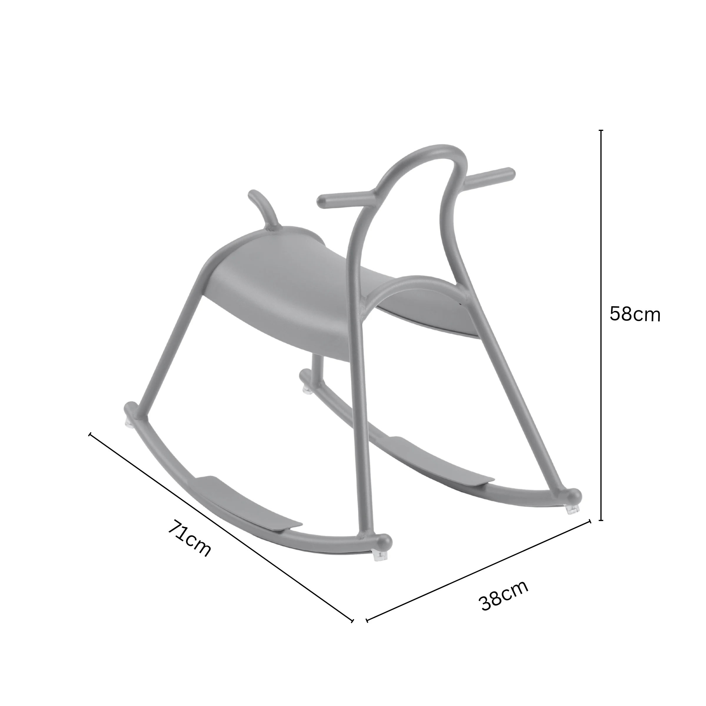 Wellmax Verano Outdoor Aluminium Rocking Horse, Yellow