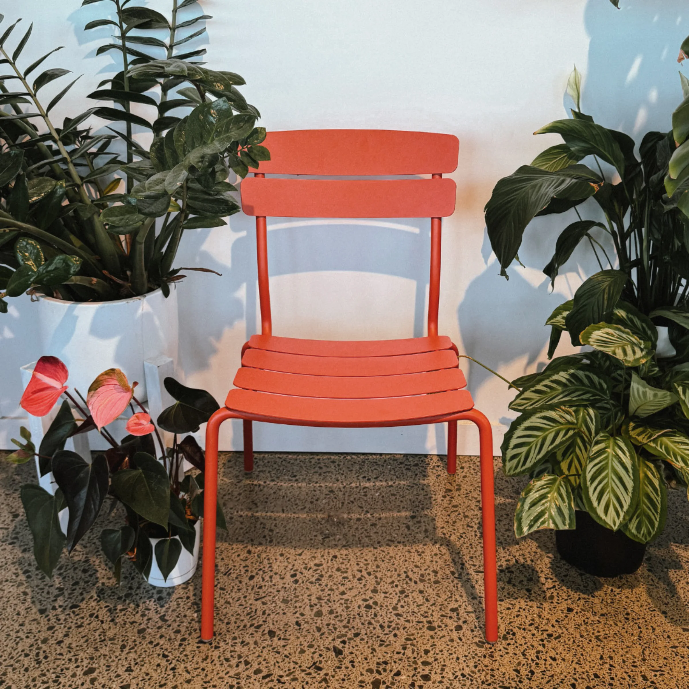 Wellmax Verano Outdoor Aluminium Dining Chair, Terracotta