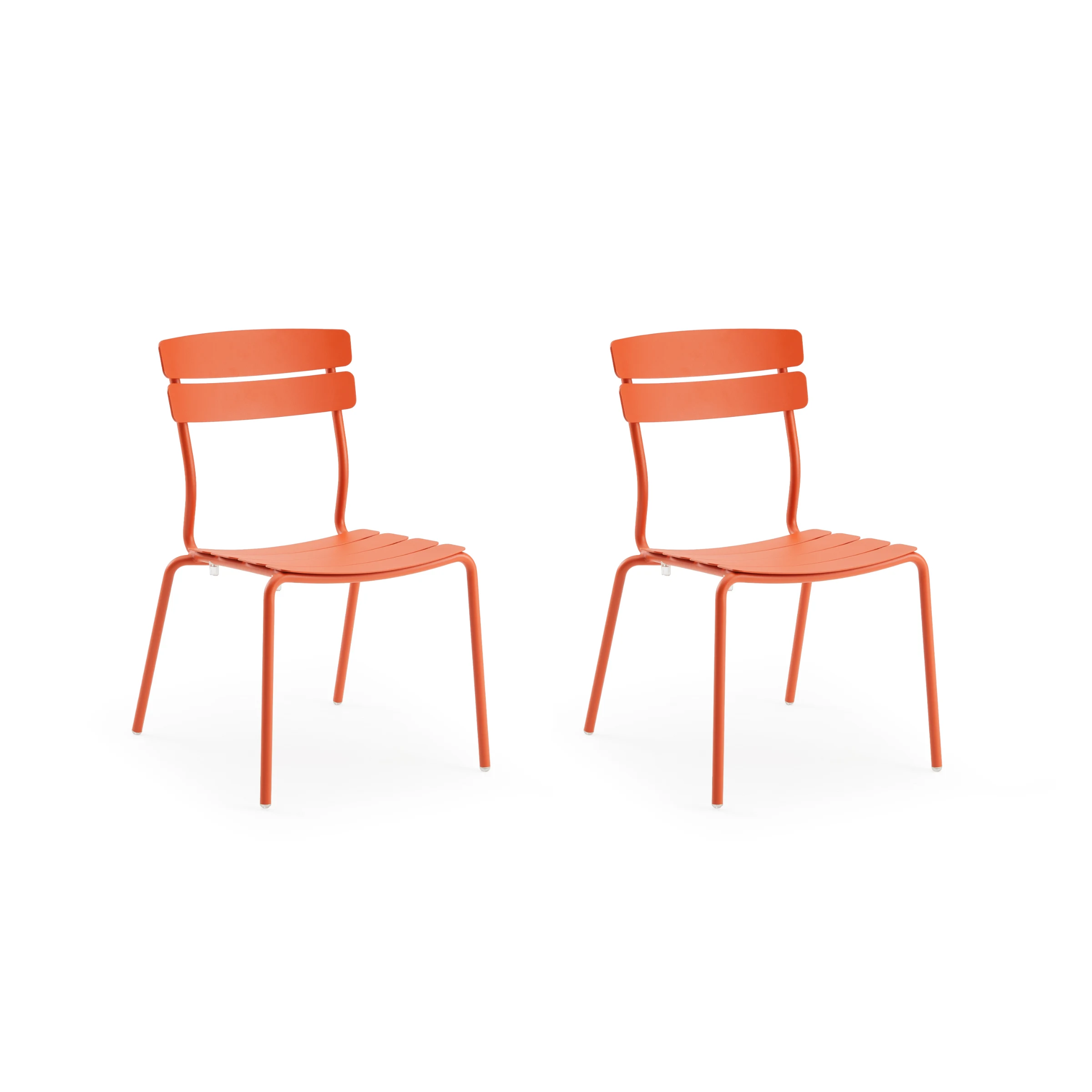 Wellmax Verano Outdoor Aluminium Dining Chair, Set of 2, Terracotta