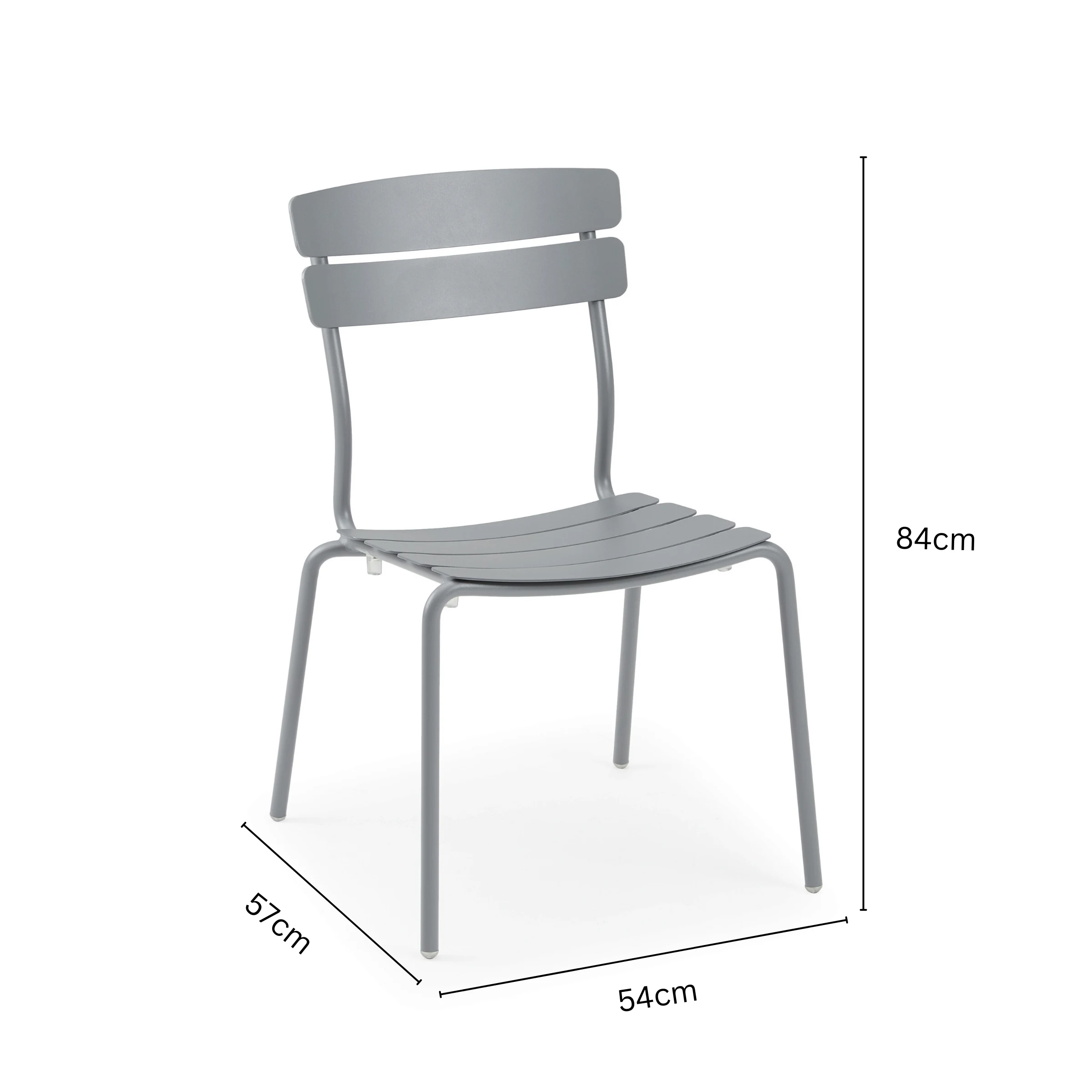 Wellmax Verano Outdoor Aluminium Dining Chair, Set of 2, Terracotta