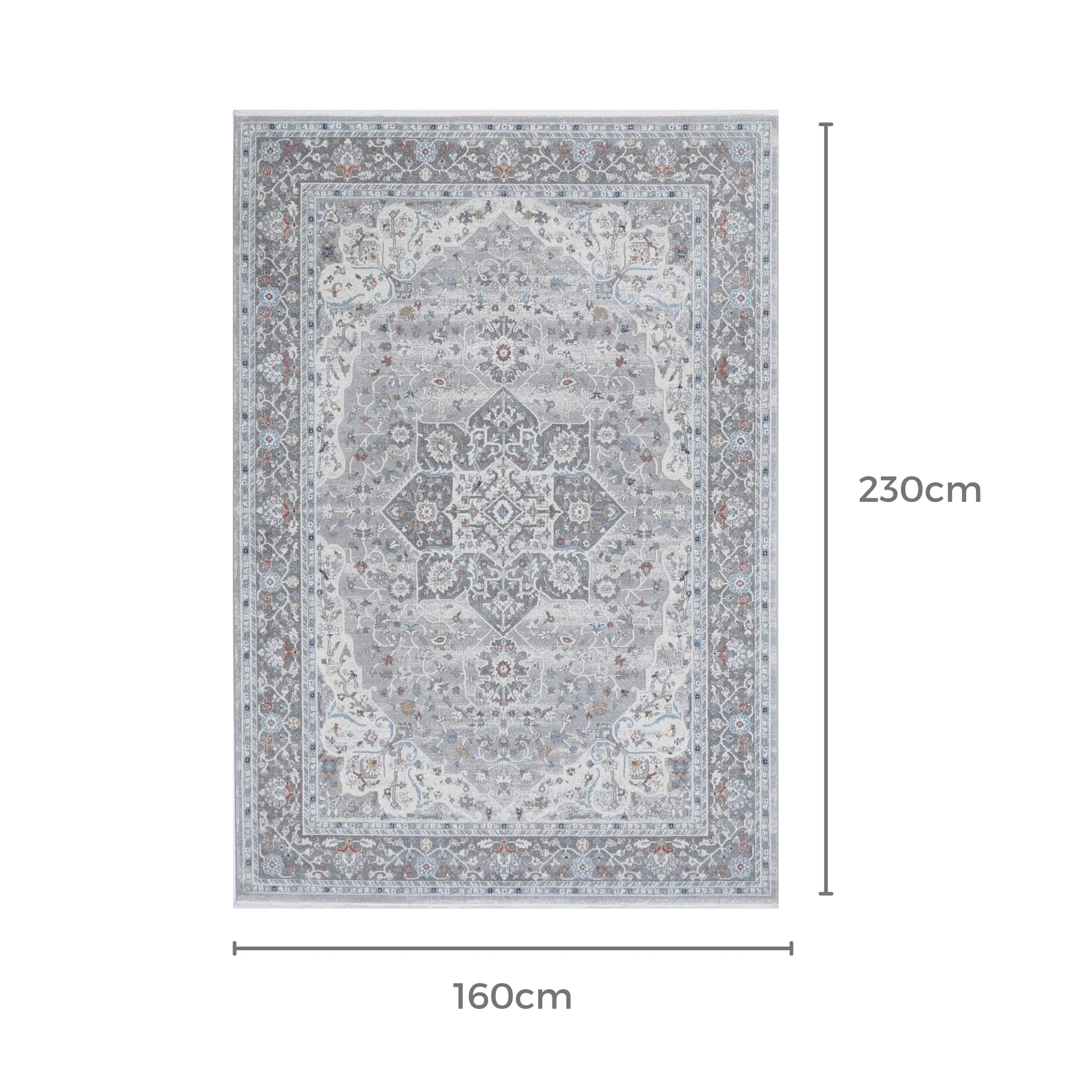 Wild Yarn Seasons Vintage Istanbul Rug, Neutral, 160x230cm