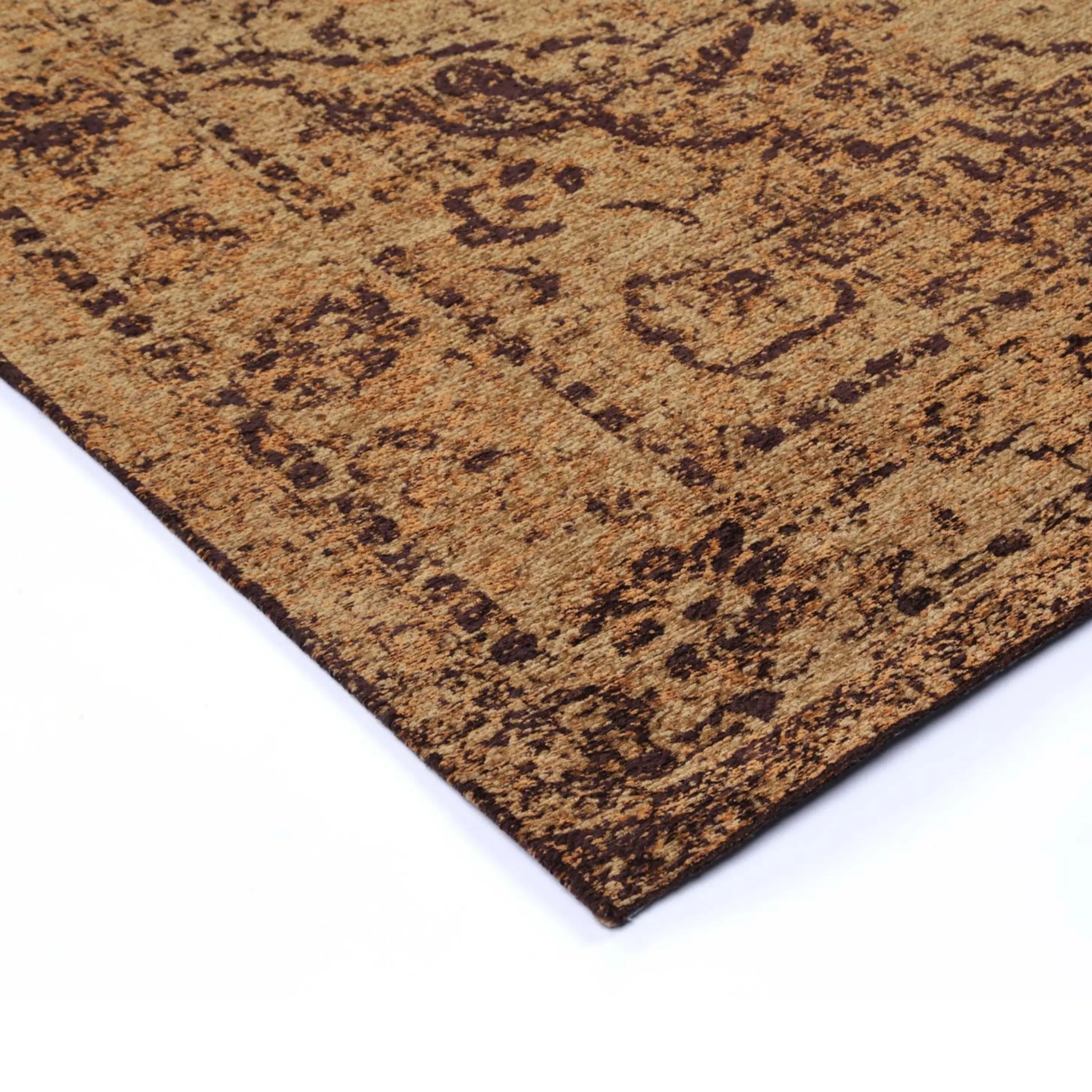 Wild Yarn Skye Cotton Blend Rug, Mustard, 200x290cm