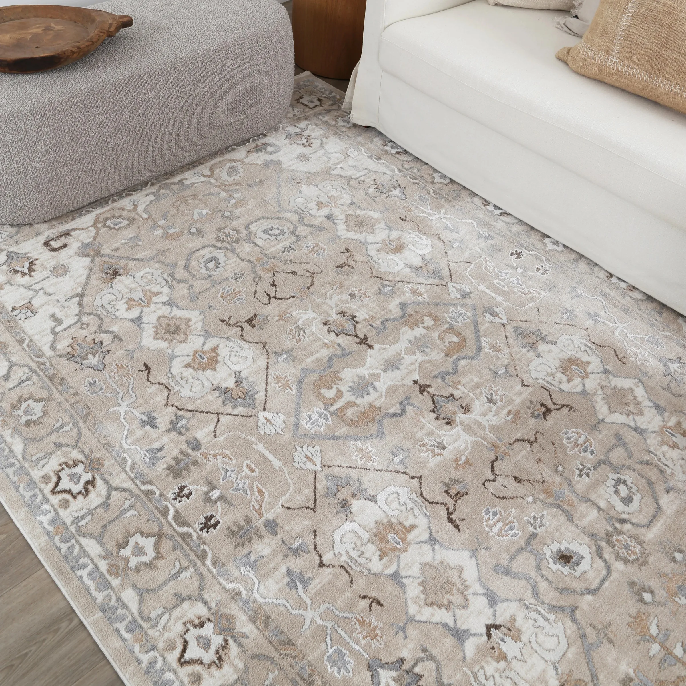 Wild Yarn Seasons Vintage Mauritius Rug, Beige, 200x290cm