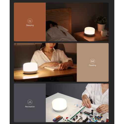 Yeelight Bedside Lamp D2 Colourful Smart Light Control, 7W, White