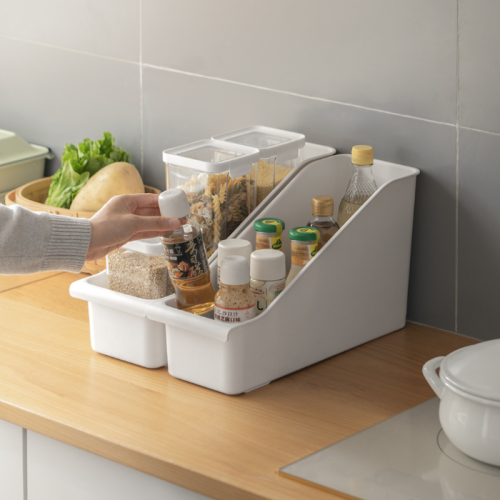 ZenLife Glen Kitchen Storage Box, Small, 14.8x37.8x23.2cm