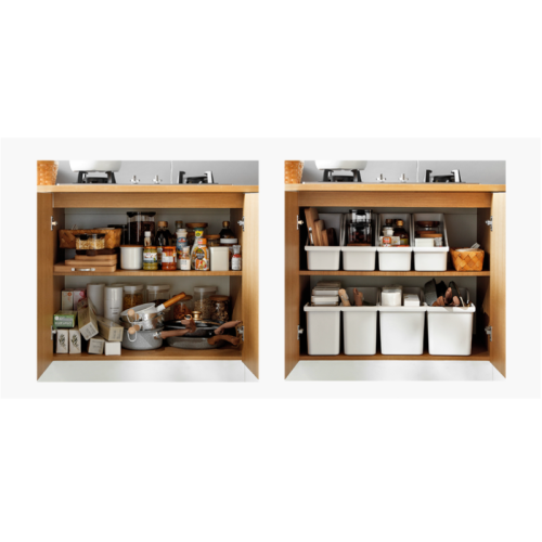 ZenLife Kitchen Storage Box, Small, 14.8x37.8x23.2cm