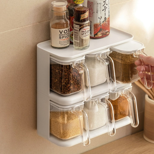 ZenLife Glen Multi-Functional Seasoning Containers with Stand