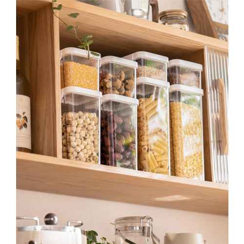 ZenLife Glen Square Airtight Container, 1800ml, 10.5x11x24.5cm