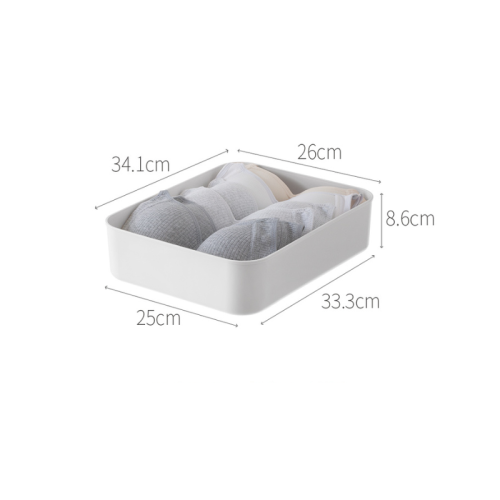 ZenLife Storage Basket, Flat, White, 26x34.1x8.6cm