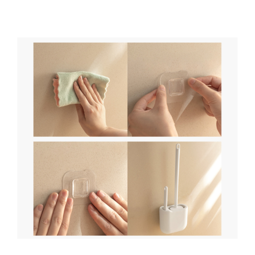 ZenLife Dale Wall Mounted Toilet Brush with Scrub Brush