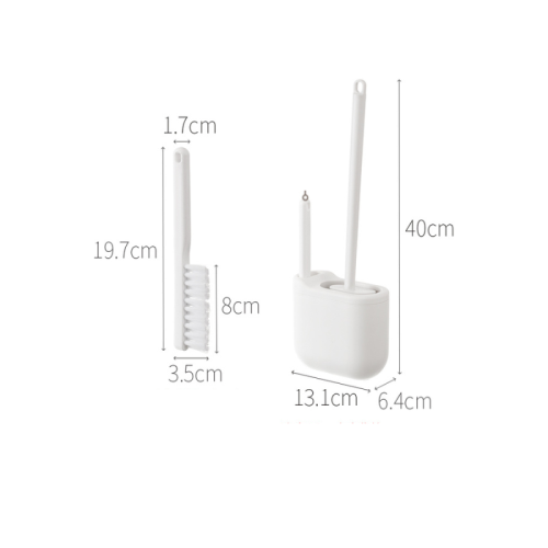 ZenLife Dale Wall Mounted Toilet Brush with Scrub Brush