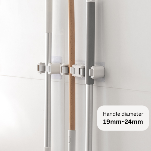 ZenLife Dale Mop Holder, Double, 17x3.8x4.5cm