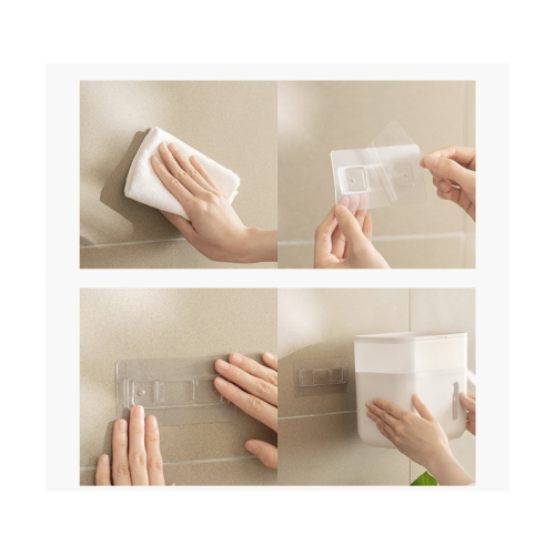 ZenLife Dale Multi-Functional Bathroom Wall Mounted Tissue Box, 18.7x12x18.8cm