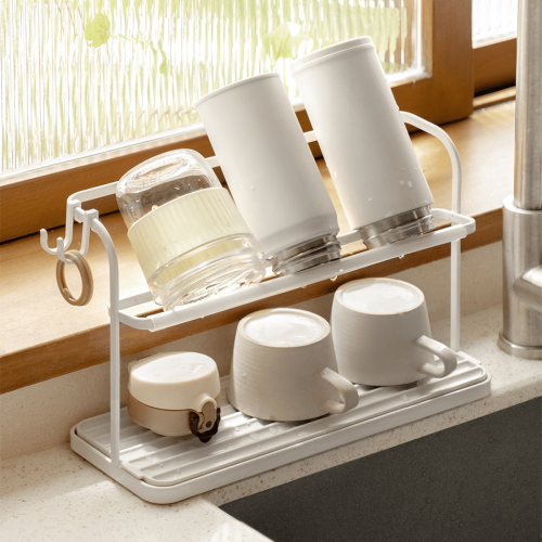 Zenlife Glen Cup Drying Rack with Drain Tray