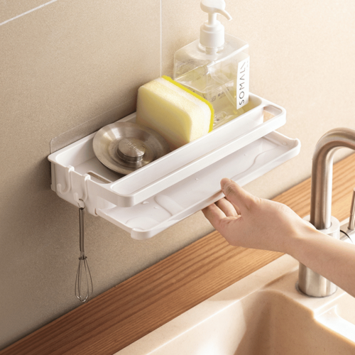 Zenlife Glen Wall-Mounted Dish Towel Drying Rack with Drain Tray