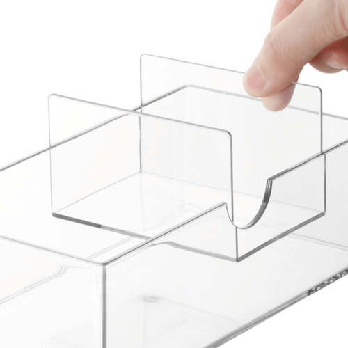 Zenlife Ridge Pull-Out Storage Box, with Multi Compartments