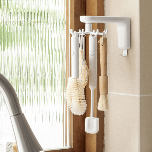 Zenlife Glen Rotating Wall Hook Rack, with 6 Hooks