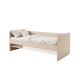 Alpaka Kaia Kids 2 in 1 Daybed with Underbed and Storage, White & Oak Effect, Long Single, 97.2x208.2x77cm