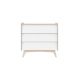 Alpaka Kaia Kids Chest of 3 Drawers, White & Oak Effect,  93x55.5x100cm