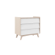 Alpaka Kaia Kids Chest of 3 Drawers, White & Oak Effect,  93x55.5x100cm