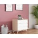 Alpaka Kaia Kids Chest of 3 Drawers, White & Oak Effect,  93x55.5x100cm