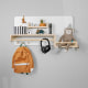 Alpaka Kaia Kids Hanging Shelf, White & Oak, 90x21.5x45cm