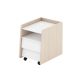 Alpaka Kaia Kids Bedside Table, White & Oak Effect, 41x54x54cm