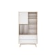 Alpaka Kaia Kids Bookcase with Storage, White & Oak Effect, 100x44.5x190cm