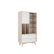 Alpaka Kaia Kids Bookcase with Storage, White & Oak Effect, 100x44.5x190cm