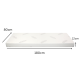 Alpaka Kaia Kids 2 in 1 Daybed and Memory Foam & Foam Mattresses Combo, Long Single