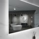 Aruvo Arled Rectangle LED Acrylic Frame Bathroom Mirror with Demister 900mm