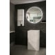 Aruvo Arled Round LED Acrylic Frame Bathroom Mirror with Demister 800mm