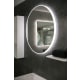 Aruvo Arled Round LED Acrylic Frame Bathroom Mirror with Demister 800mm