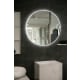 Aruvo Arled Round LED Acrylic Frame Bathroom Mirror with Demister 800mm